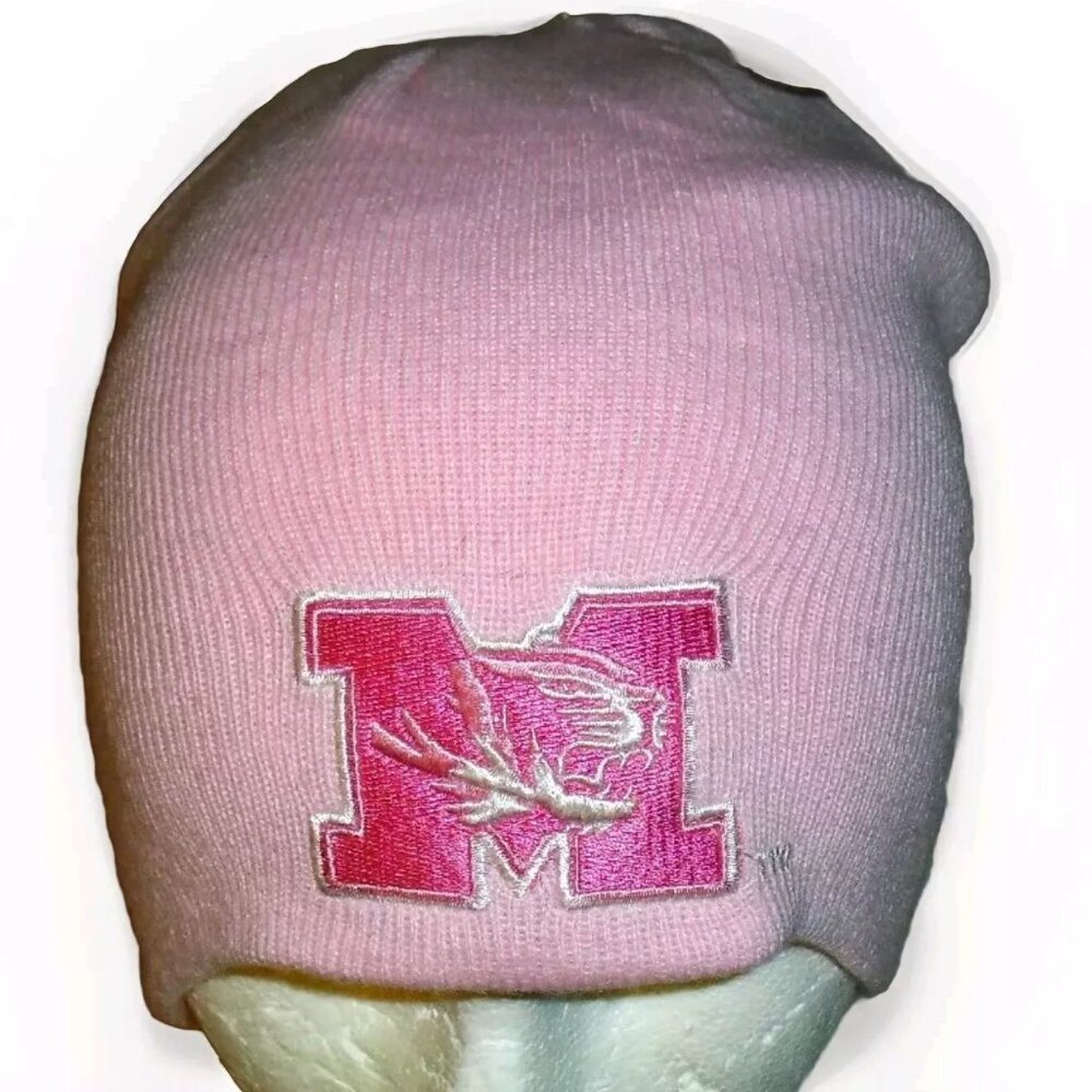 Missouri Tigers University Womens Girls Pink Winter Hat Beanie cap New Ncaa